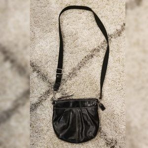 Coach Pleated Patent Leather Crossbody Purse